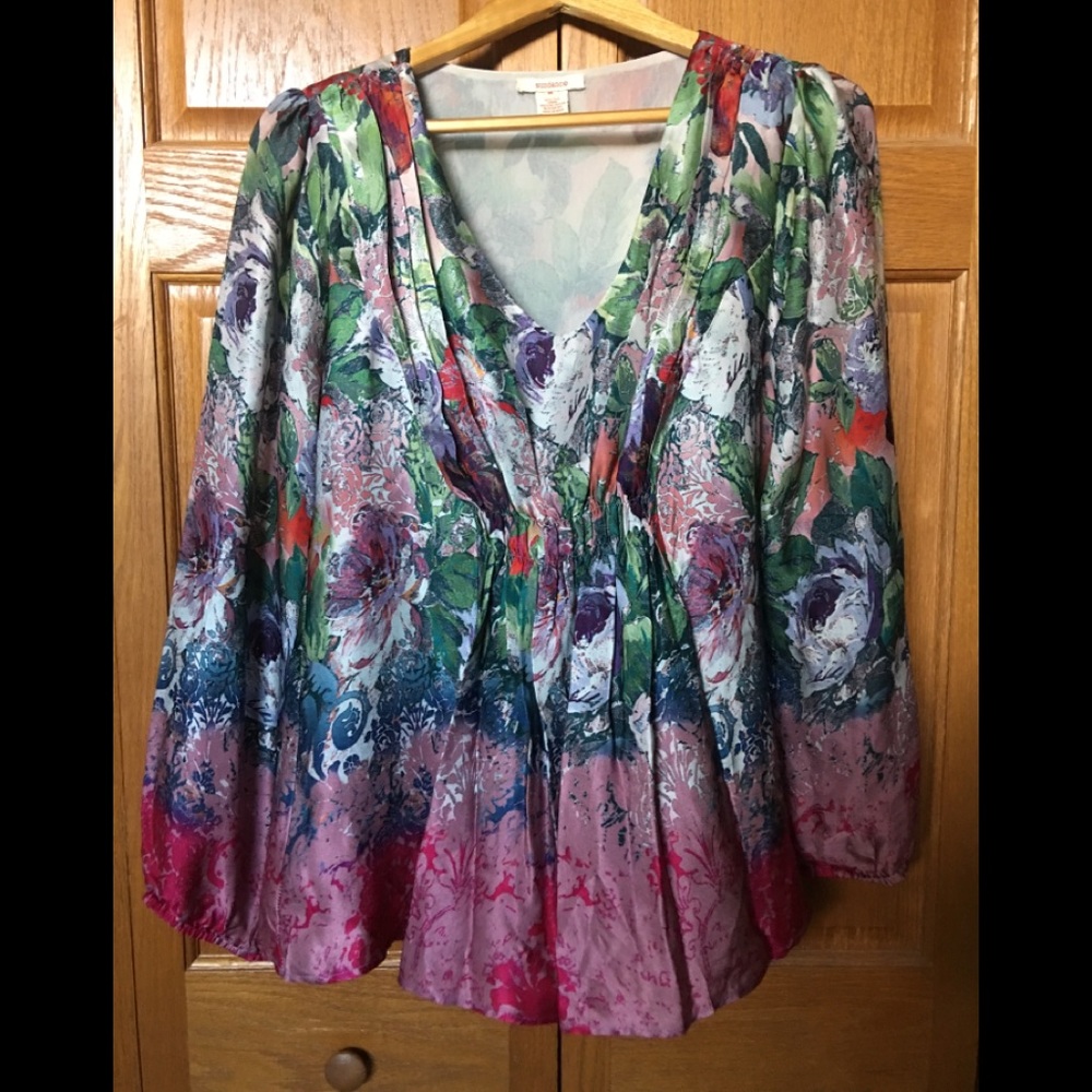 Sundance Silk Floral Blouse
